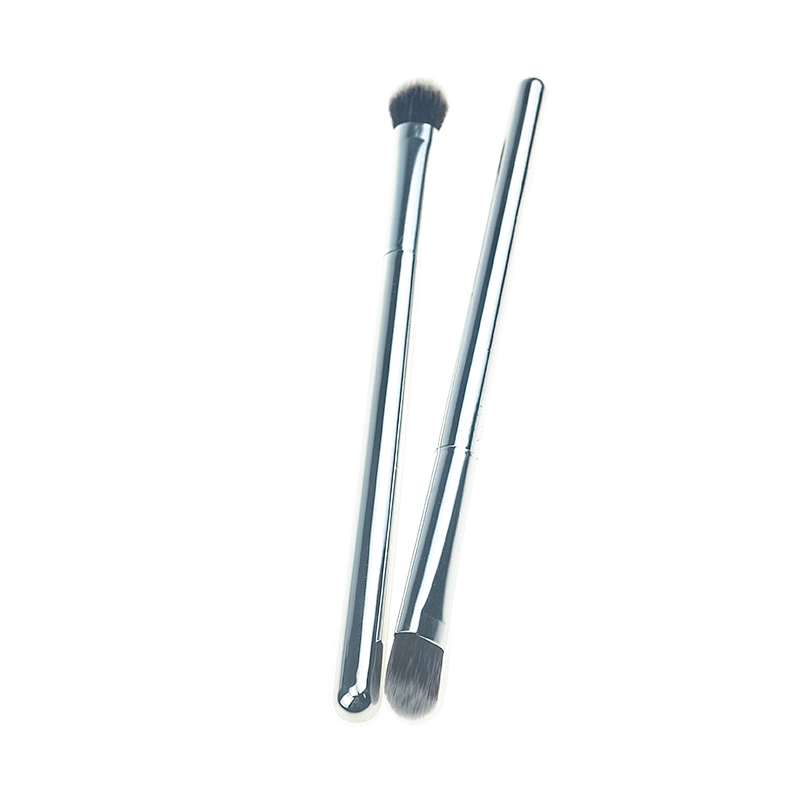 5pc makeup brush set with electroplated plastic handle