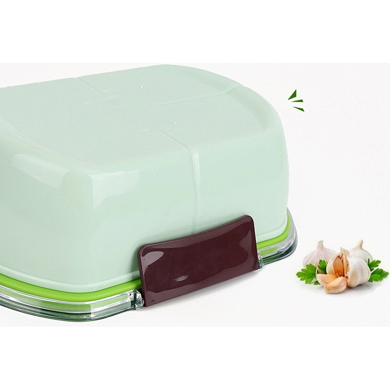 Portable Divided Sealed Lunch Box For Kids With Lovely Lock Design