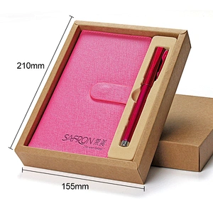 Box Packaging Pen Notebook Gift Set Valentine Gift for Business Office Man Customized Logo Business Gift Set