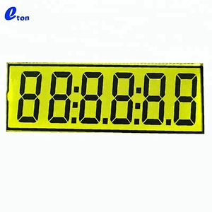 Customized Monochrome 50 Pin 6 Digit 7 Segment TN LCD Display For Petrol Pump/Fuel Dispenser/Gas Station