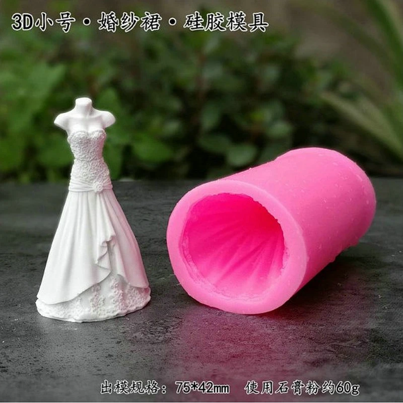 Wedding dress decoration DIY essential oil aromatherapy car gypsum wax brand silicone mold