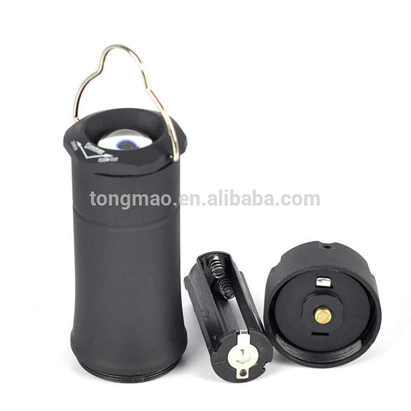 300 Lumens Zoomable LED Lantern Flashlight Torch Camping