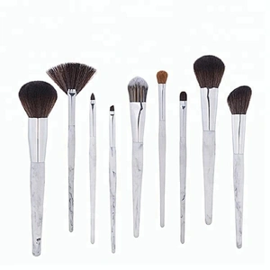 9pcs synthetic hair makeup blush brush set