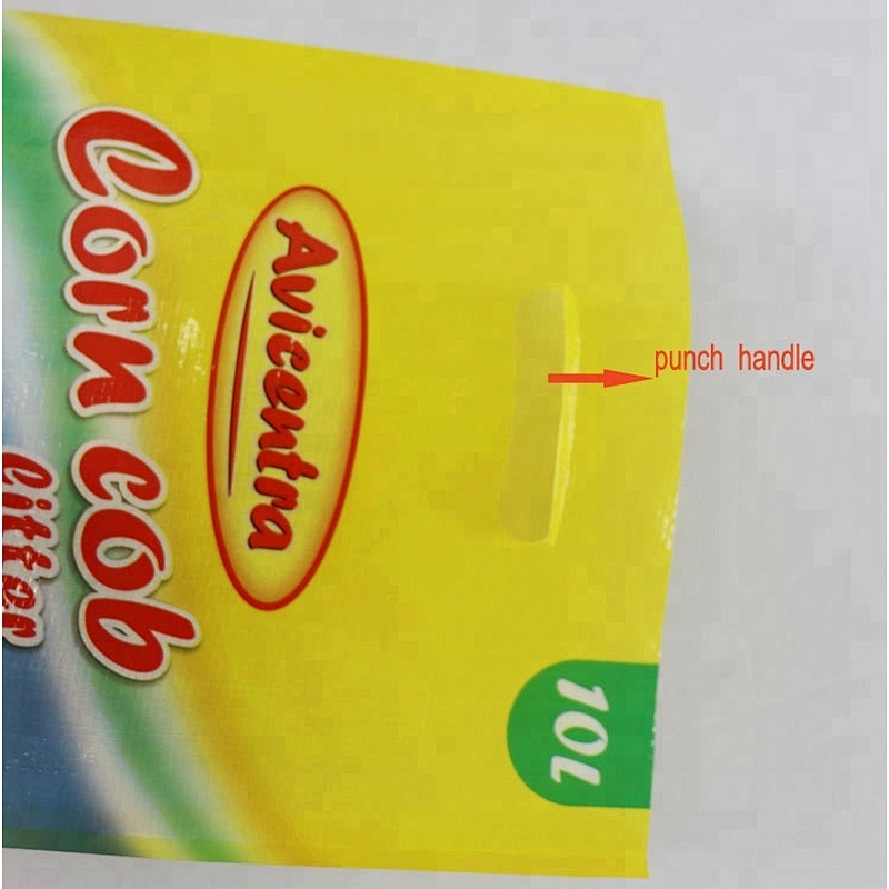Bopp laminated 20lb 50lb pp woven animal feed packaging bag for cat food  chicken feed  dog food