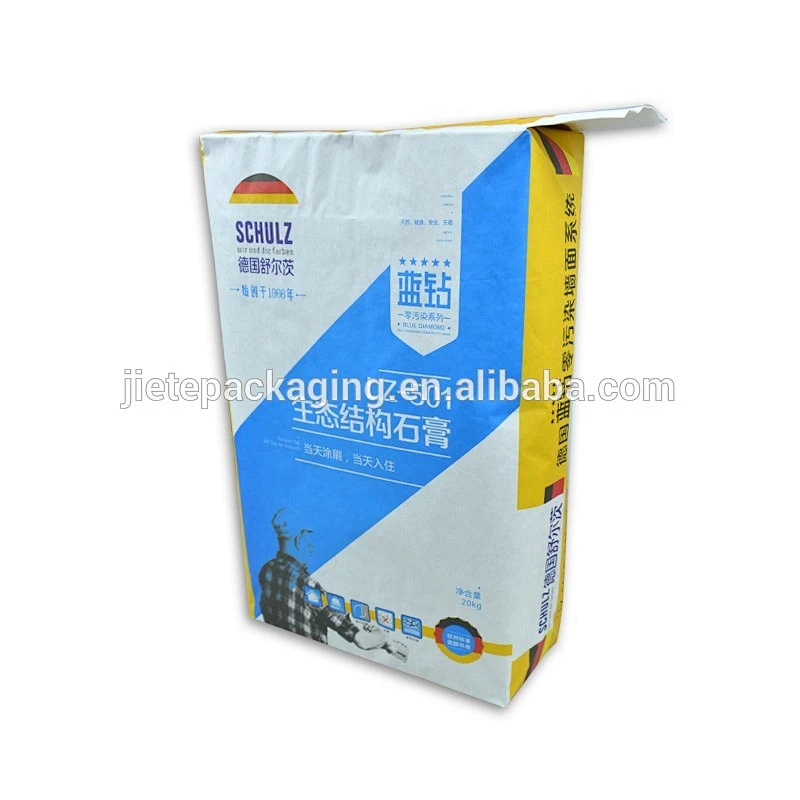 square bottom valve cement, glue, plaster packing kraft paper bags 20kg