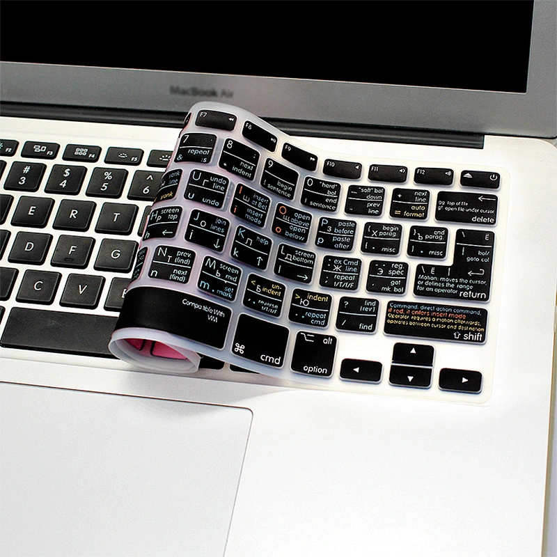 Waterproof VIM VI Silicone Russian Keyboard Shortcuts Covers Skin For mac air book 13 inch Keyboard for macbook pro 13 cover