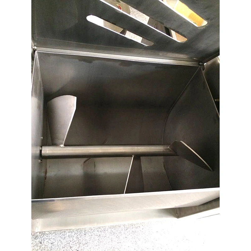 Horizontal Mixers 70 L/time Spray Painted Meat Mixer Machinery and Meat Mixer Grinder for Food Filling Equipment
