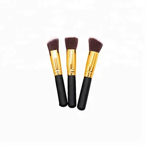 Private Label Black 10pcs Makeup Brush Set With Makeup Sponge