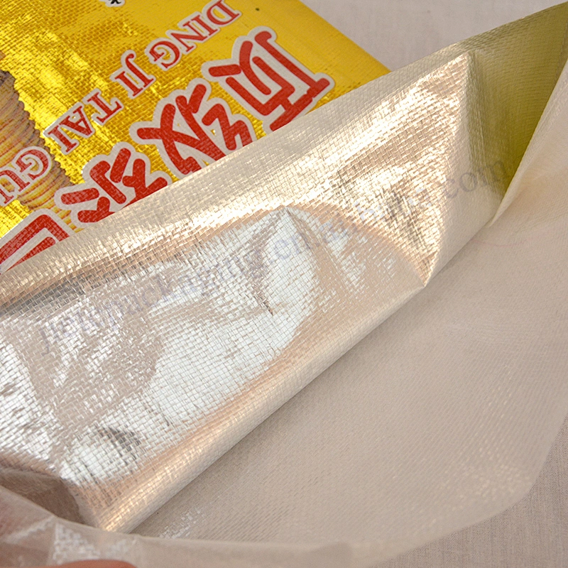Foil laminated 25kg plastic packaging sack pp woven rice wheat flour bag