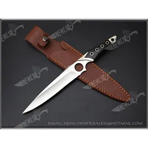 Multi Tool Grey Titanium Blade Hunting Knife With Nylon Sheath