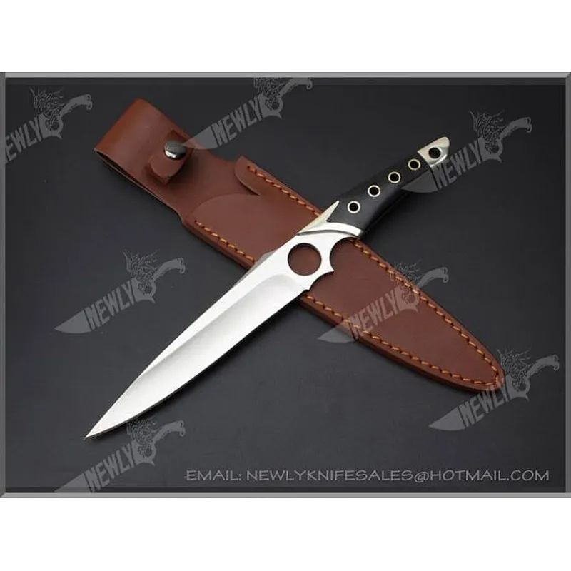 Multi Tool Grey Titanium Blade Hunting Knife With Nylon Sheath