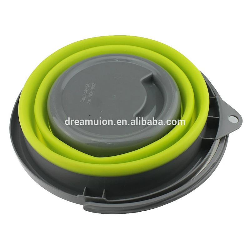 Foldable Folding Retractable Collapsible Silicone Water Bucket 5L,10L Fishing Tackle