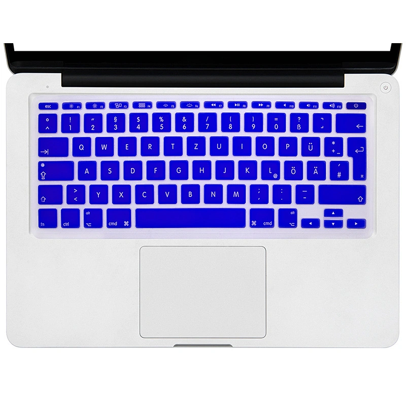 Laptop skin german keyboard custom silicone keyboard cover for mac laptop Air 11