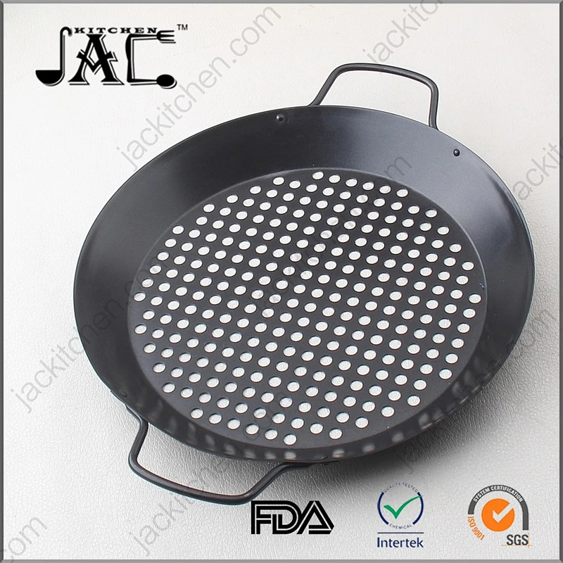 Stainless Steel Round Non Stick Grill Wok Topper for Kitchen