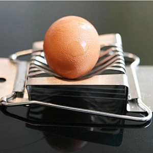 Kitchen Cooking Tools Portable Stainless Steel Egg Tool Maker Cutter Egg Slicer