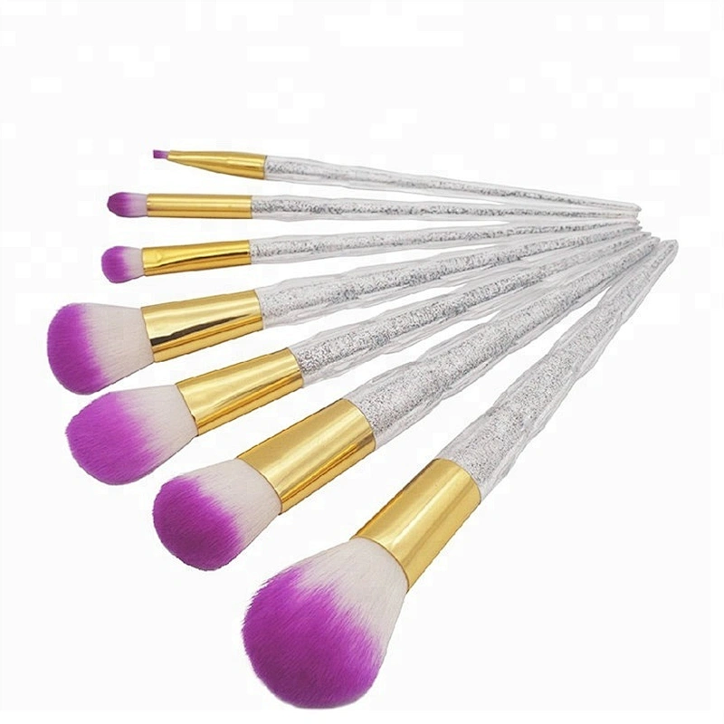 Make Up Powder Make Your Own Brand Diamend Handle 7pcs Makeup Brush Set Beauty High Quality