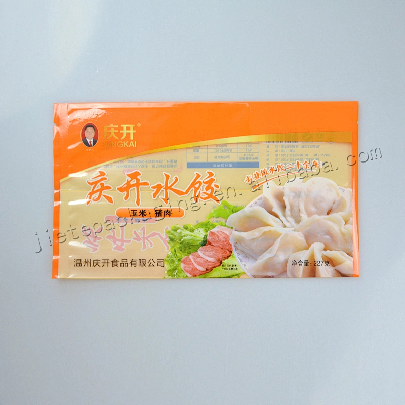 Custom printed plastic food packaging bag for mooncake and dumpling