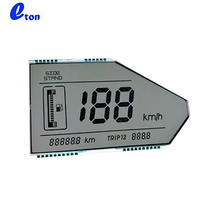 monochrome digital segment motorcycle speedometer lcd display