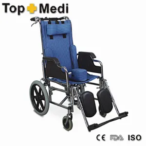 high back reclining wheelchair/old people chair/foldable recliner chair chair old people