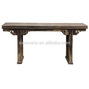 chinese antique carved wooden alter table Ming style console table