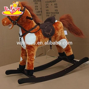 wholesale kids wooden baby rocking horse hottest children wooden baby rocking horse W16D079