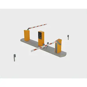 Intelligent entrance and exit barrier gate with ticket dispenser