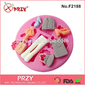 F2188 przy fondant gum paste silicone mold for cake decorating