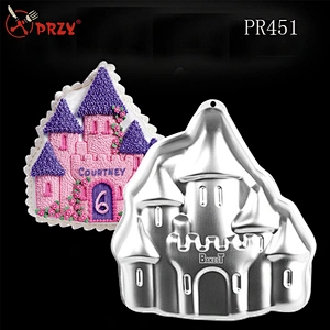 PR451 house shape cake pan DIY baking tools Aluminum mold
