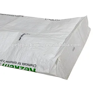 25kg square bottom opp laminated and printed pp woven fertilizer blank bag