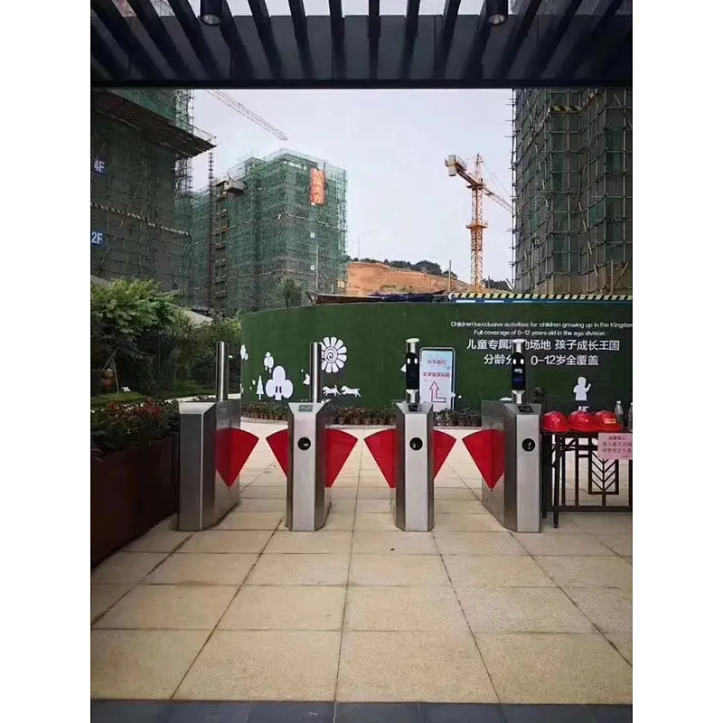 Factory direct OEM security system RFID facial racognition flap barrier turnstile gate