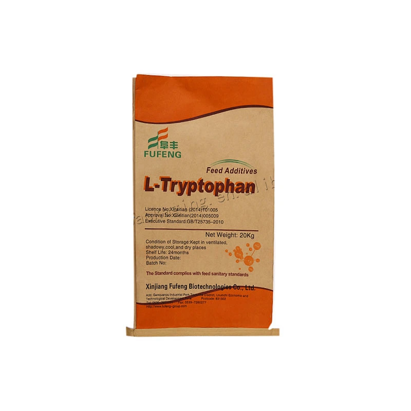 Customized 20kg paper laminated pp woven feed bag for grain,rice, bean,fertilizer