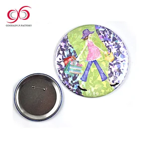 GOODADV supplies color plastic tin plate button prefect badge customise logo