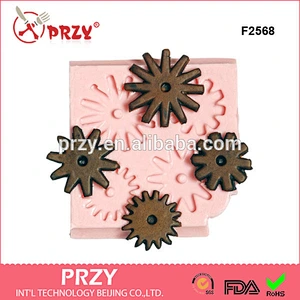 F2568 Spur Rowel Mold Western silicone Fondant mold silicone mold