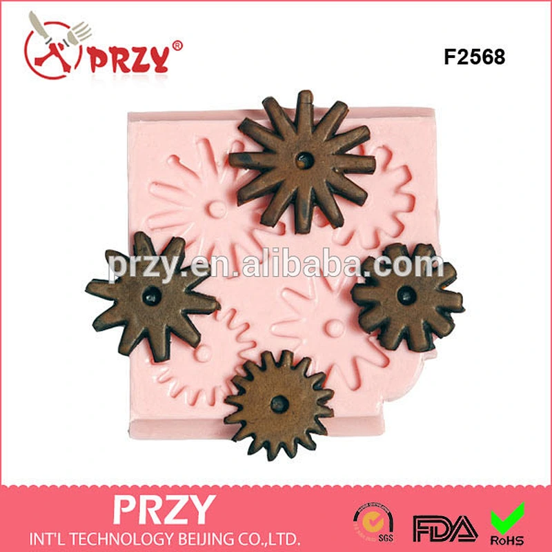 F2568 Spur Rowel Mold Western silicone Fondant mold silicone mold