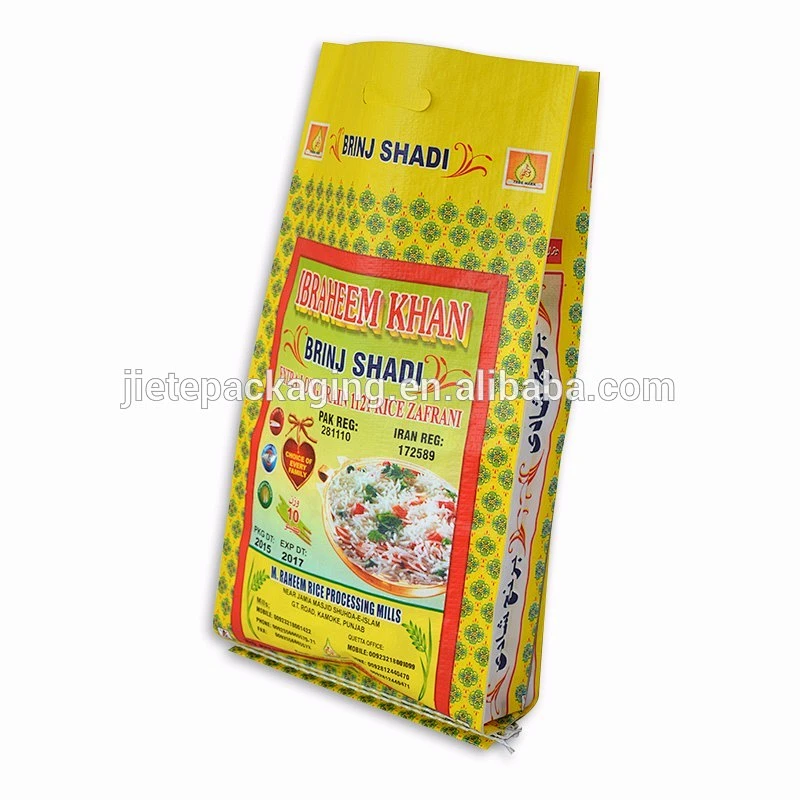 Superior quality custom design plastic pp woven 10kg rice bags
