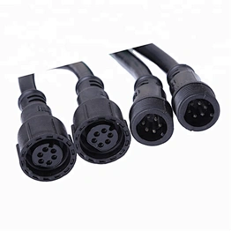 IP68 Waterproof Circular M18 2-6pin Poles Male Female Cable Connector for Lighting Project LED Light