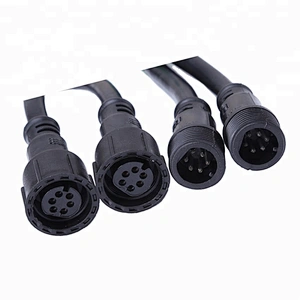IP68 Waterproof Circular M18 2-6pin Poles Male Female Cable Connector for Lighting Project LED Light