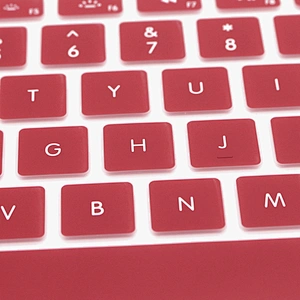 2 in 1 Wine Red hard case and keyboard cover for mac book pro flight case