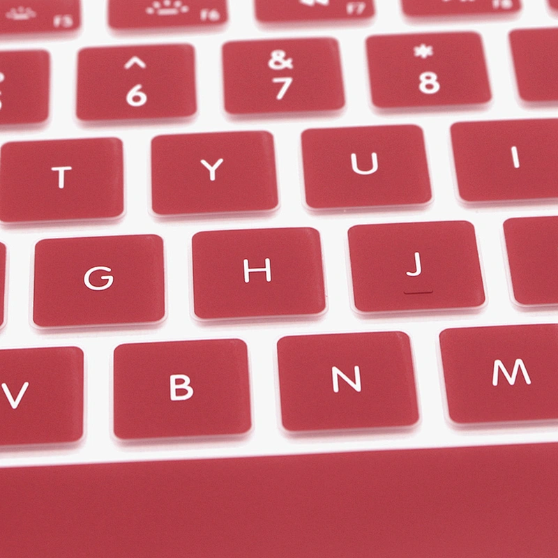 2 in 1 Wine Red hard case and keyboard cover for mac book pro flight case
