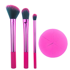 Popular cosmetic makeup brush and makeup blending sponge gift set