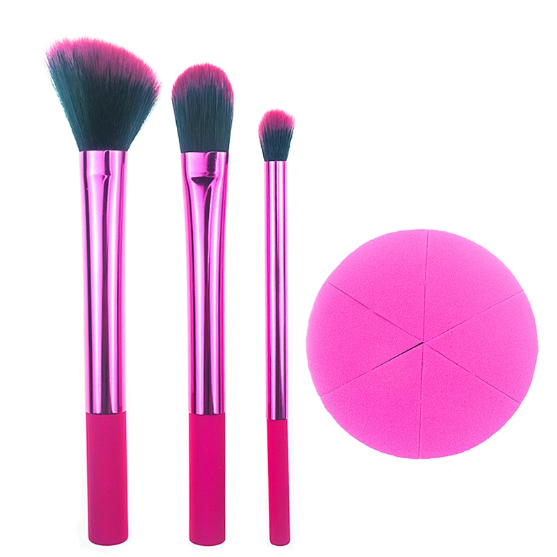 Popular cosmetic makeup brush and makeup blending sponge gift set