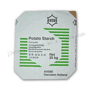 Customized design printing Multilayer kraft paper white kraft paper wheat bread flour packaging bags/sack 25kg