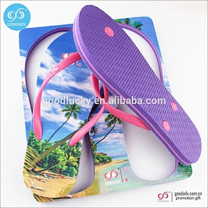 Summer beach slippers promotional products soft sole plastic flip flops