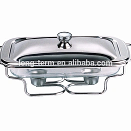 L4017 high quality stainless steel chafing dish glass dish