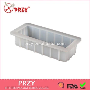 PR508 Rectangle Silicone Loaf Molds,silicone soap mold loaf, Flexible Bar Mold