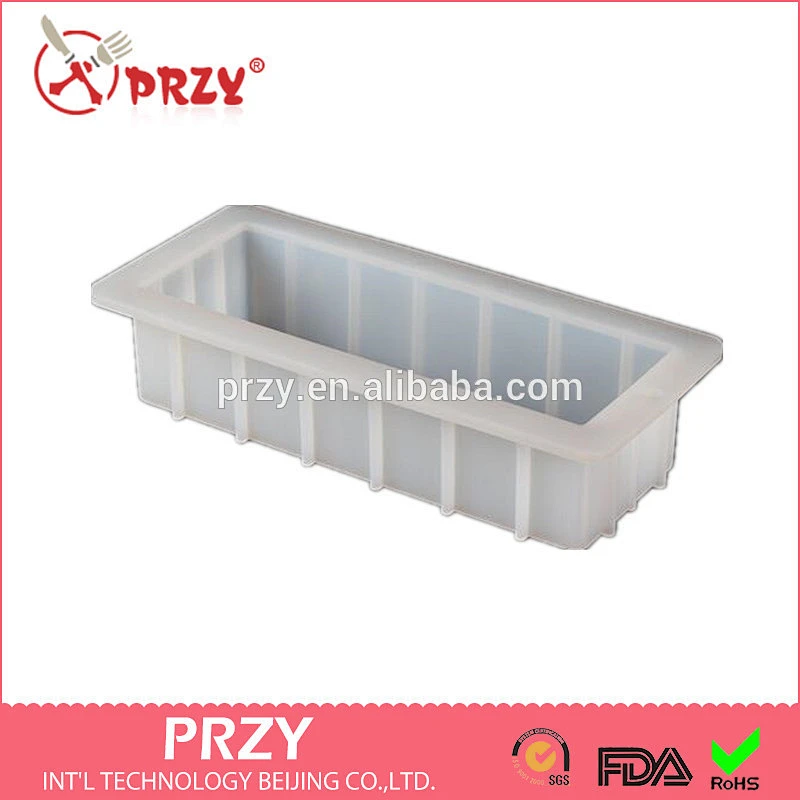PR508 Rectangle Silicone Loaf Molds,silicone soap mold loaf, Flexible Bar Mold