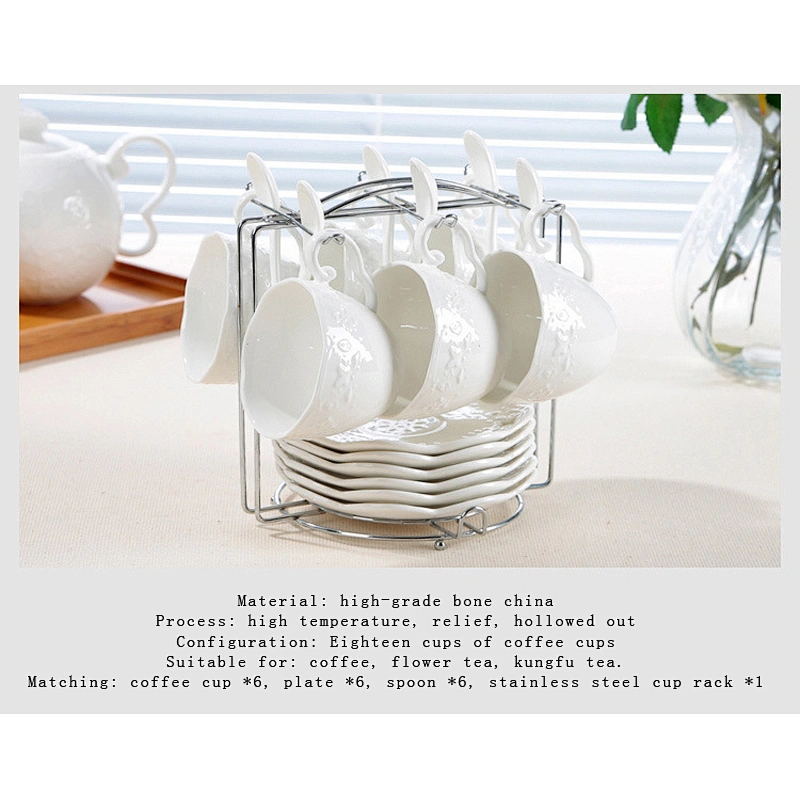 Classical ceramic cup sets 6pcs coffee or tea cup for house&garden