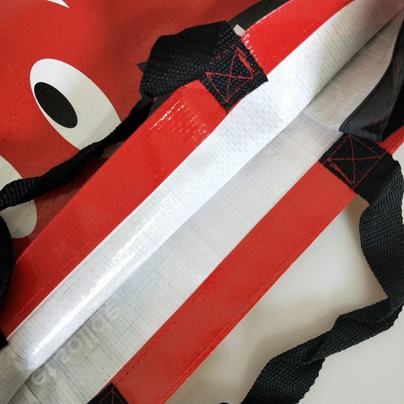 China custom pp woven shopping plastic saree bag with laminated printing