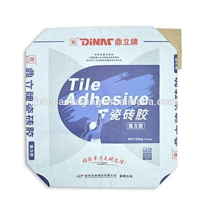 20kg cement, adhesive kraft paper bag size with valve port