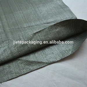 Grey color Russia garbage PP woven big bags, sacks for building material